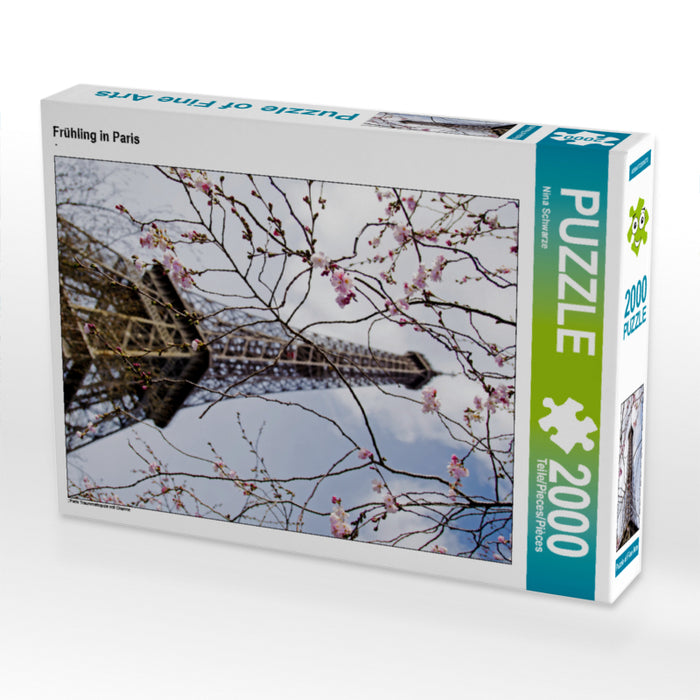 Frühling in Paris 2000 Teile Puzzle hoch - CALVENDO Foto-Puzzle'