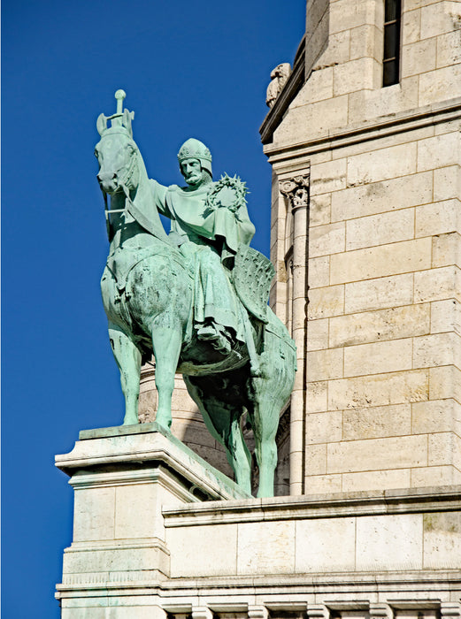 Equestrian statue of King Saint Louis - CALVENDO photo puzzle 
