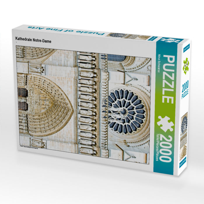 Kathedrale Notre-Dame 2000 Teile Puzzle hoch - CALVENDO Foto-Puzzle'