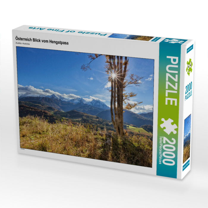 Österreich Blick vom Hengstpass 2000 Teile Puzzle quer - CALVENDO Foto-Puzzle'
