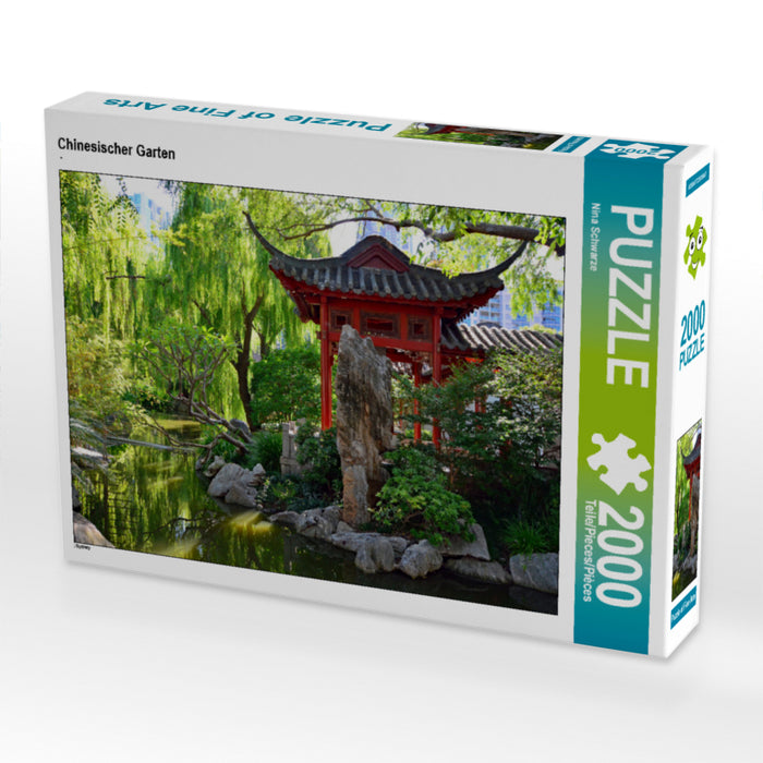 Chinesischer Garten 2000 Teile Puzzle quer - CALVENDO Foto-Puzzle'
