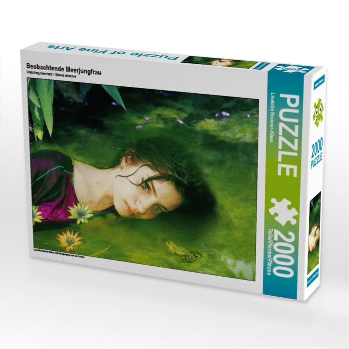 Beobachtende Meerjungfrau 2000 Teile Puzzle quer - CALVENDO Foto-Puzzle'