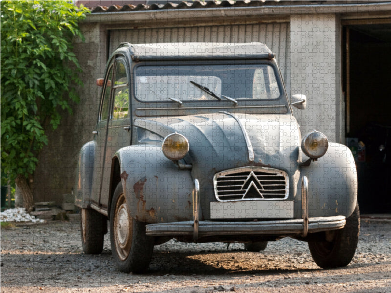 Cult automobile duck Citroën 2CV - CALVENDO photo puzzle 