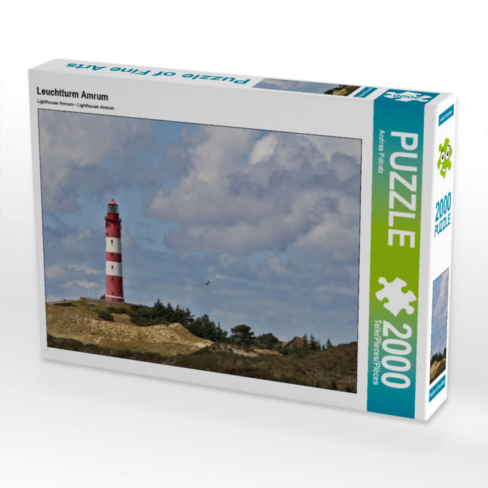 Leuchtturm Amrum 2000 Teile Puzzle quer - CALVENDO Foto-Puzzle'