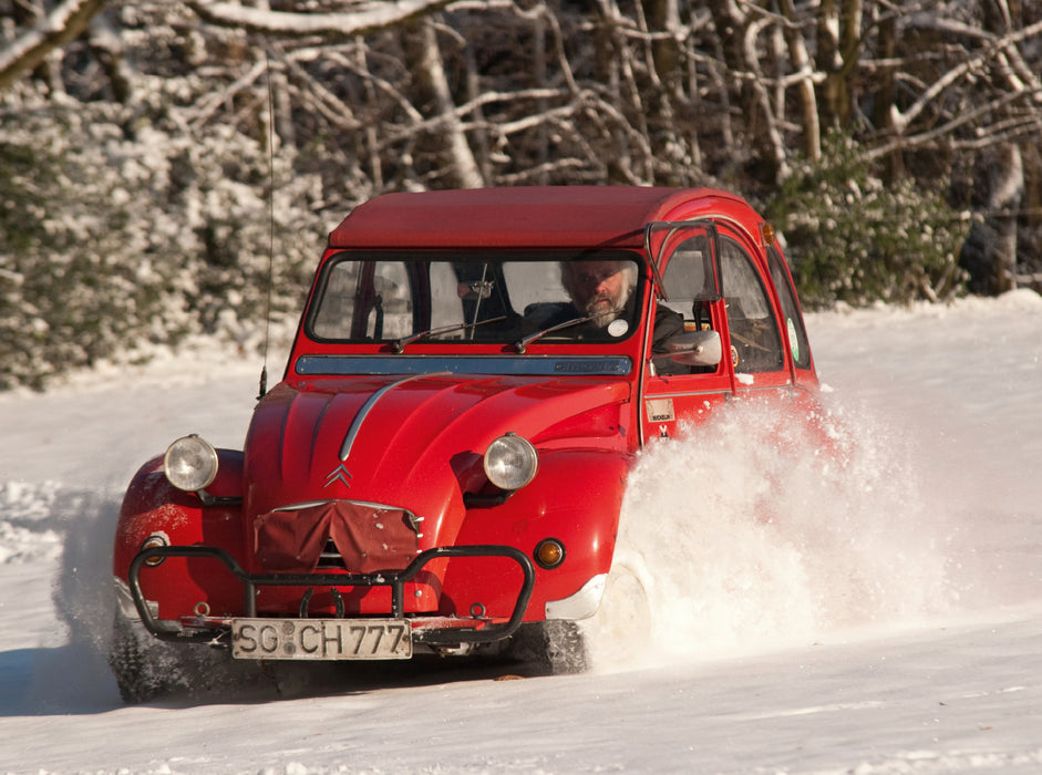 Fahrspaß im Pulverschnee 2000 Teile Puzzle quer - CALVENDO Foto-Puzzle'