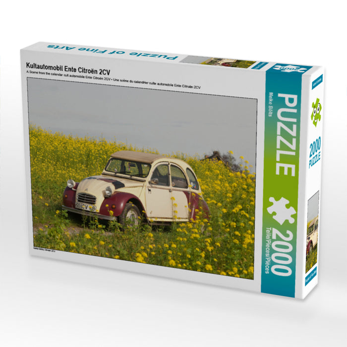 Kultautomobil Ente Citroën 2CV 2000 Teile Puzzle quer - CALVENDO Foto-Puzzle'