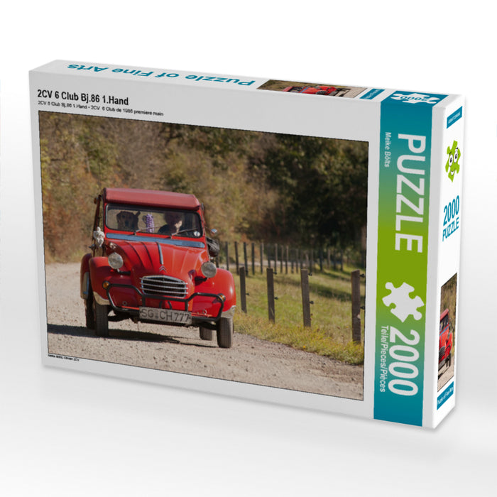 2CV 6 Club Bj.86 1.Hand 2000 Teile Puzzle quer - CALVENDO Foto-Puzzle'
