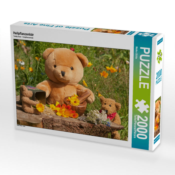 Heilpflanzenbär 2000 Teile Puzzle quer - CALVENDO Foto-Puzzle'