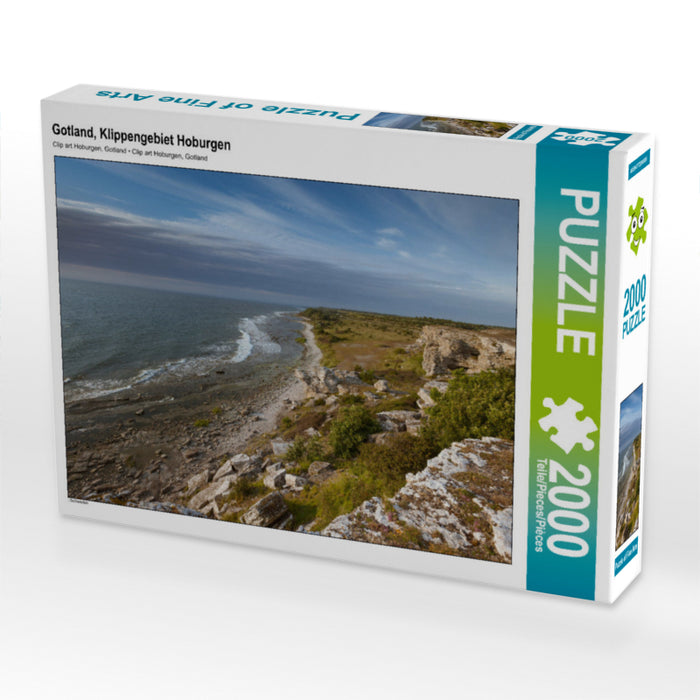 Gotland, Klippengebiet Hoburgen 2000 Teile Puzzle quer - CALVENDO Foto-Puzzle'