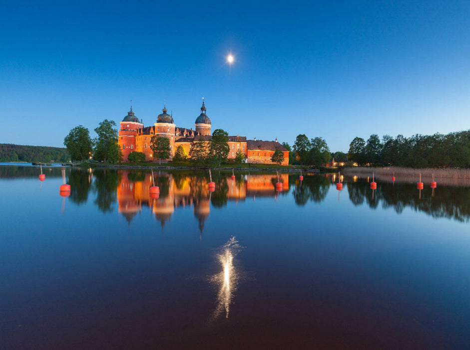 Schweden Schloss Gripsholm am See Mälaren 2000 Teile Puzzle quer - CALVENDO Foto-Puzzle'