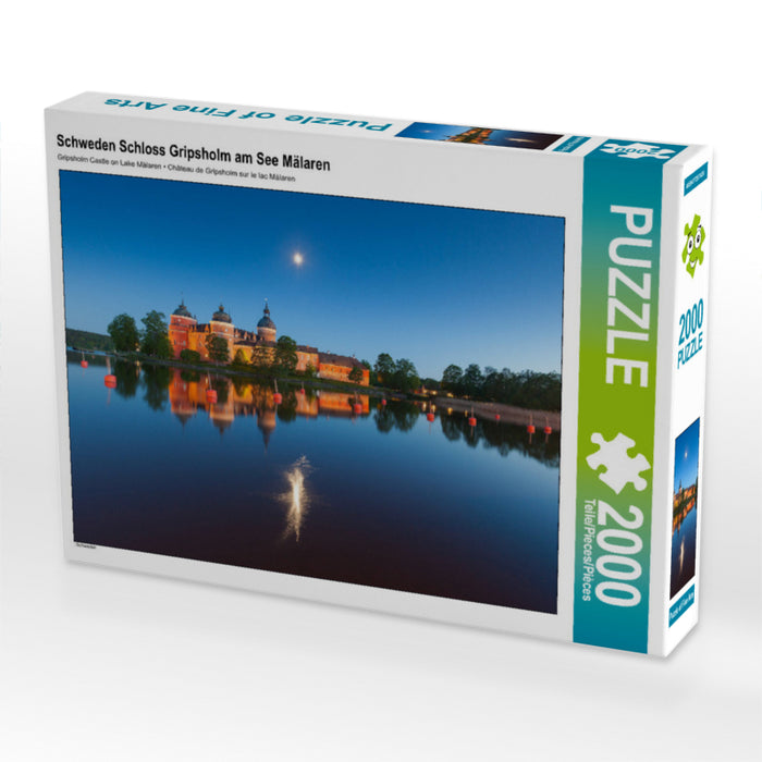Schweden Schloss Gripsholm am See Mälaren 2000 Teile Puzzle quer - CALVENDO Foto-Puzzle'