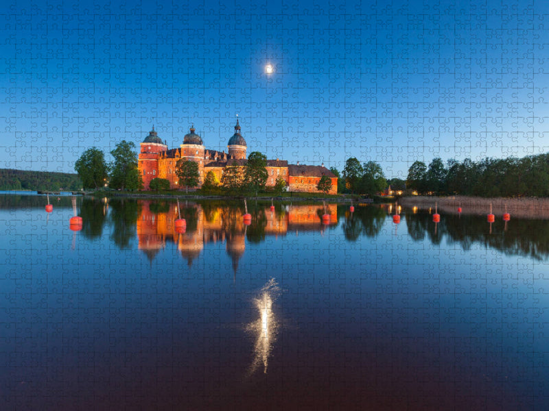 Schweden Schloss Gripsholm am See Mälaren 2000 Teile Puzzle quer - CALVENDO Foto-Puzzle'