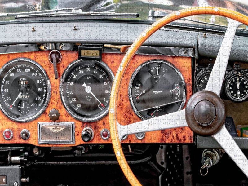 Oldtimer - Cockpits vergangener Zeiten - CALVENDO Foto-Puzzle'