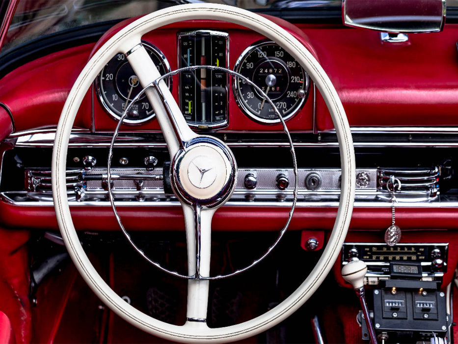 Oldtimer - Cockpits vergangener Zeiten - CALVENDO Foto-Puzzle'