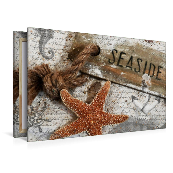 Premium Textil-Leinwand Am Strand