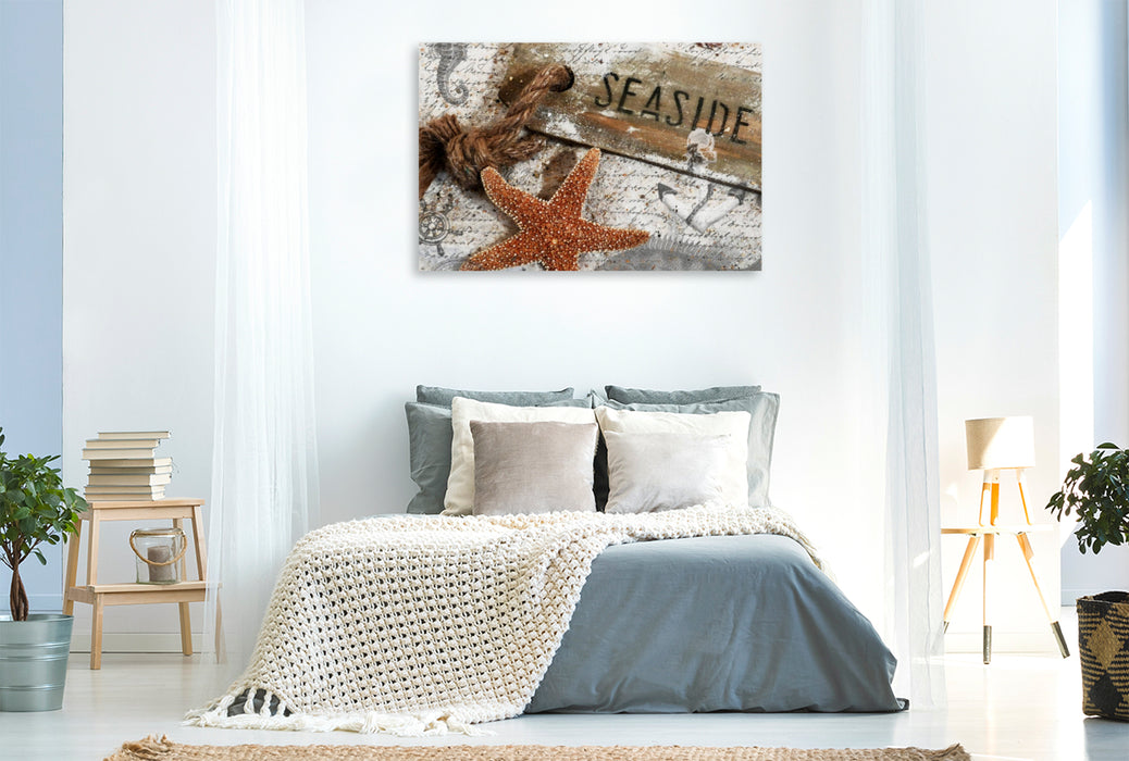 Premium Textil-Leinwand Am Strand