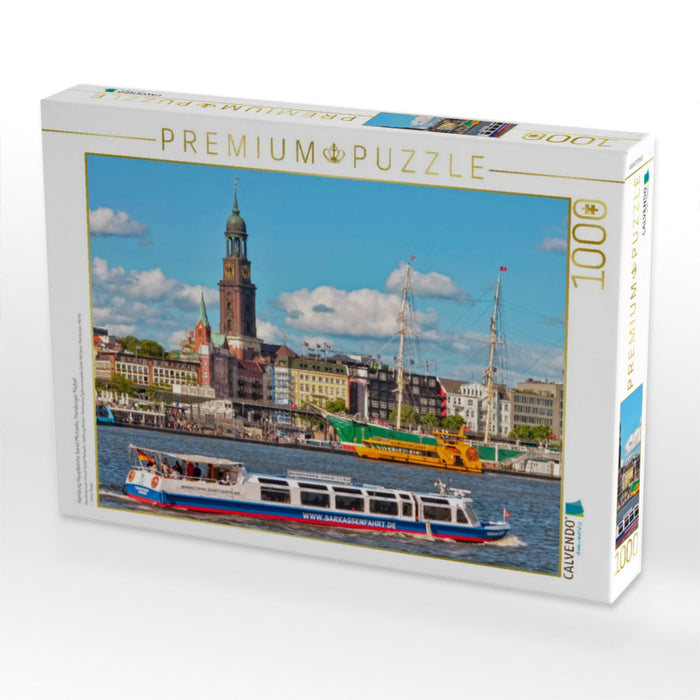 Hamburg Hauptkirche Sankt Michaelis, Hamburger Michel - CALVENDO Foto-Puzzle'