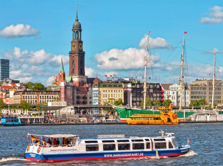Hamburg Hauptkirche Sankt Michaelis, Hamburger Michel - CALVENDO Foto-Puzzle'
