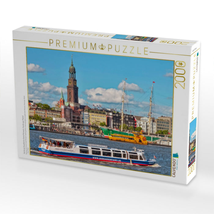 Hamburg Hauptkirche Sankt Michaelis, Hamburger Michel - CALVENDO Foto-Puzzle'
