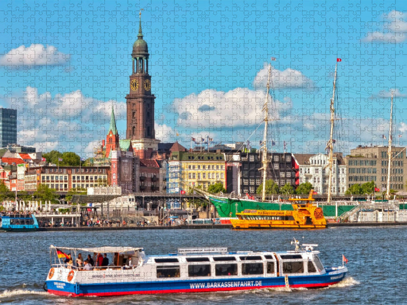 Hamburg Hauptkirche Sankt Michaelis, Hamburger Michel - CALVENDO Foto-Puzzle'