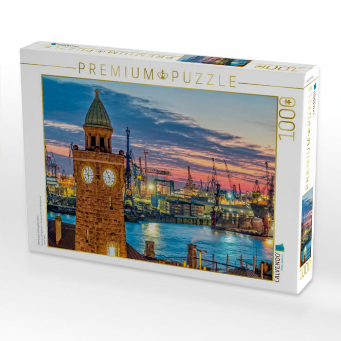 Hamburg Landungsbrücken - CALVENDO Foto-Puzzle'