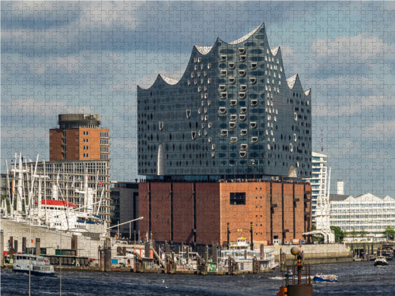 Elbphilharmonie Hamburg 1000 Teile Puzzle quer - CALVENDO Foto-Puzzle'