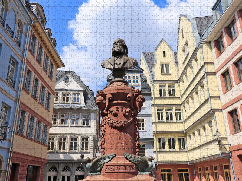 Friedrich Stoltze Brunnen - CALVENDO Foto-Puzzle'