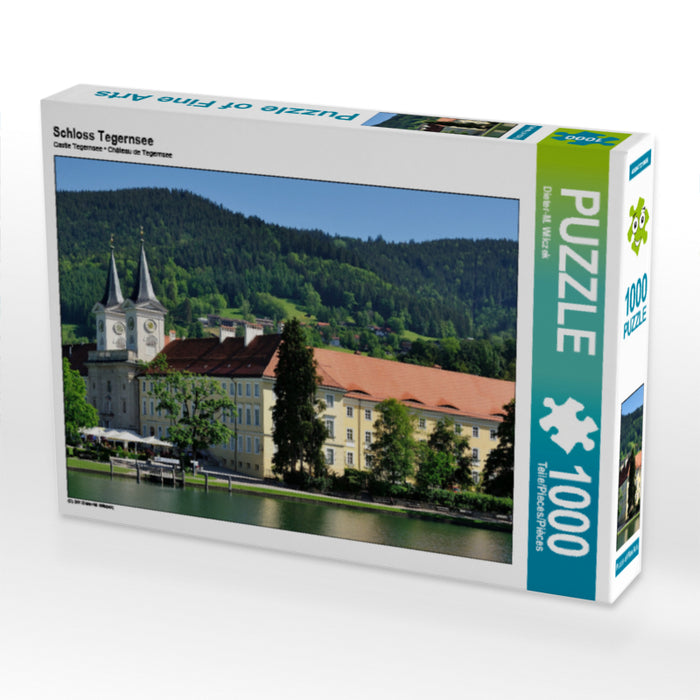 Schloss Tegernsee 1000 Teile Puzzle quer - CALVENDO Foto-Puzzle'