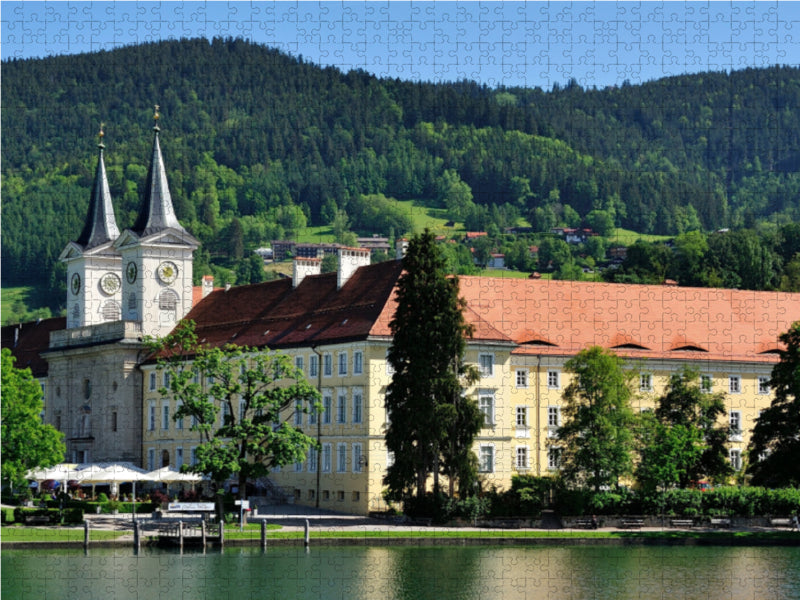 Schloss Tegernsee 1000 Teile Puzzle quer - CALVENDO Foto-Puzzle'