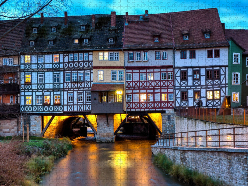Erfurt. Krämerbrücke - CALVENDO Foto-Puzzle'