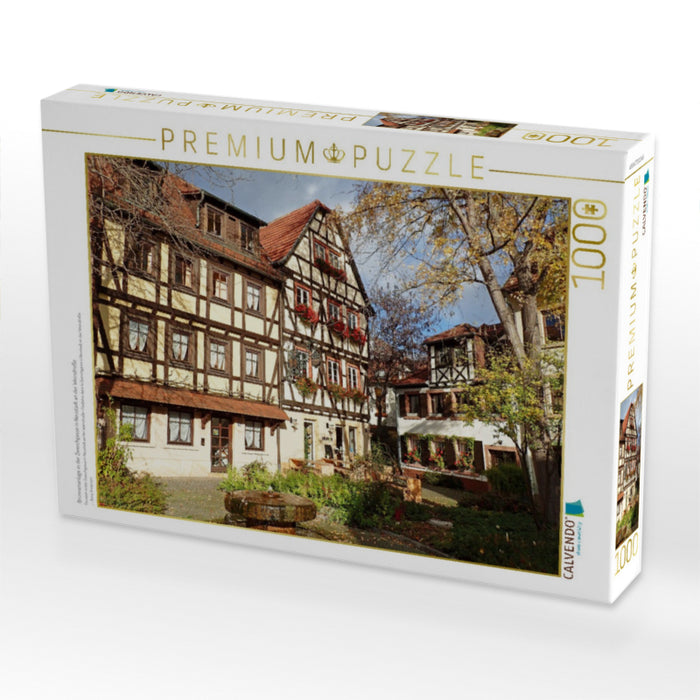 Brunnenanlage in der Zwerchgasse in Neustadt an der Weinstraße - CALVENDO Foto-Puzzle'