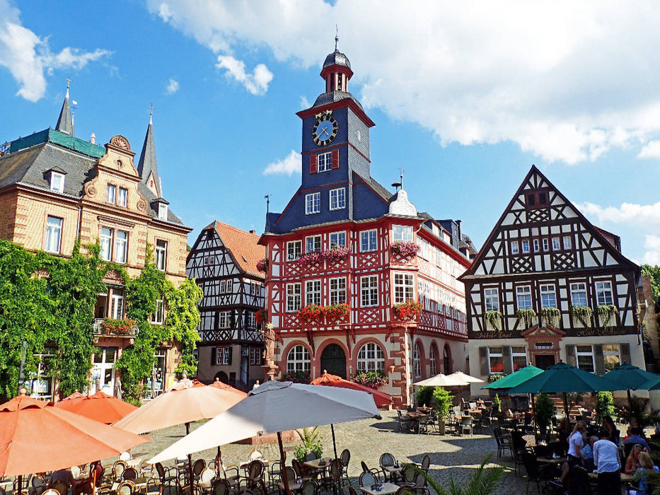 Das barocke Rathaus Heppenheims an der Bergstraße - CALVENDO Foto-Puzzle'
