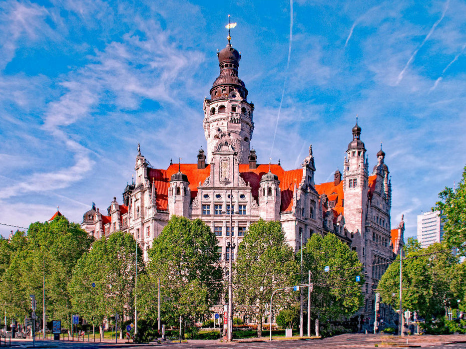 Leipzig Neues Rathaus - CALVENDO Foto-Puzzle'