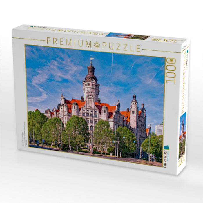 Leipzig Neues Rathaus - CALVENDO Foto-Puzzle'