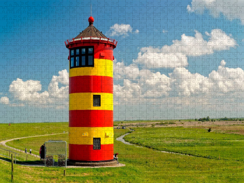 Ostfriesland Leuchtturm Pilsum - CALVENDO Foto-Puzzle'