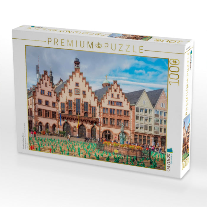 Frankfurt Rathaus Römer - CALVENDO Foto-Puzzle'