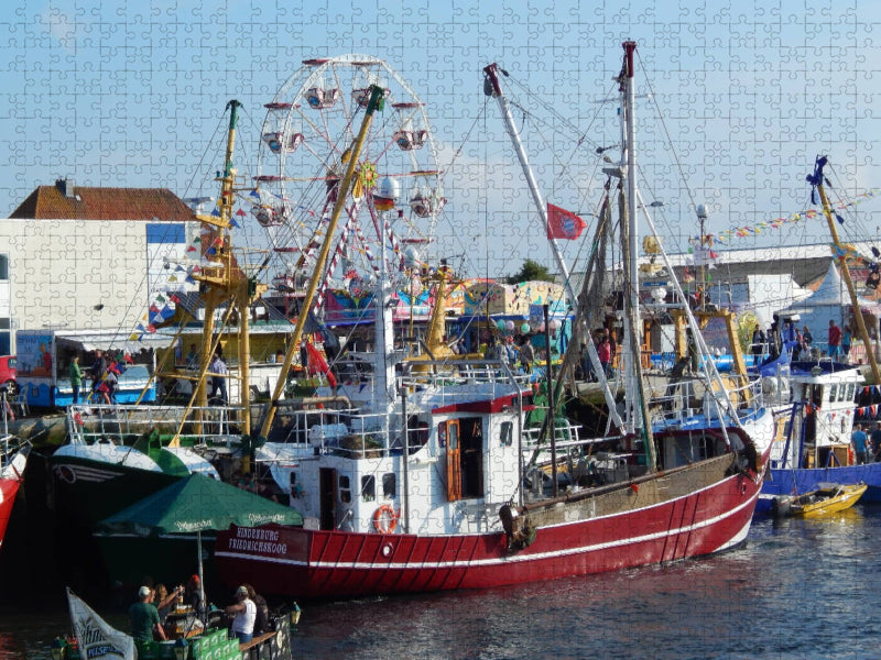 Büsumer Hafen / Nordsee - CALVENDO Foto-Puzzle'