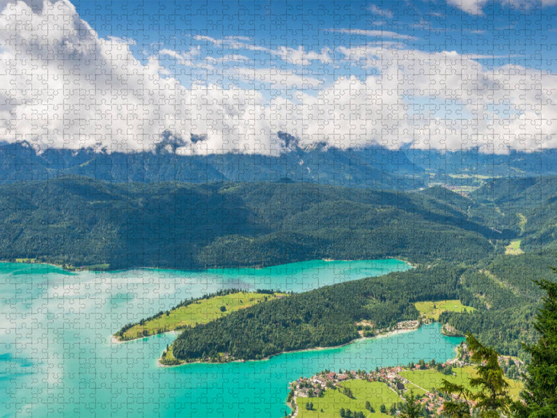 Walchensee mit Katzenkopf - CALVENDO Foto-Puzzle'