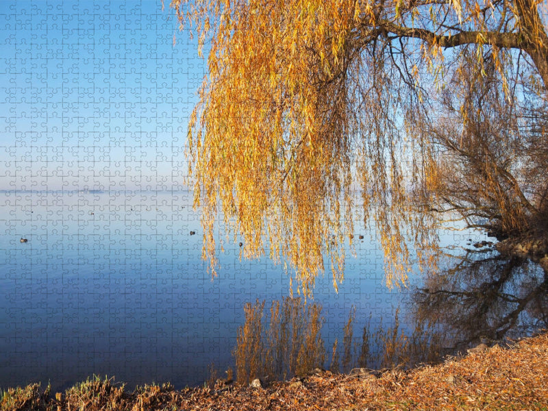 Herbststimmung am Steinhuder Meer - CALVENDO Foto-Puzzle'