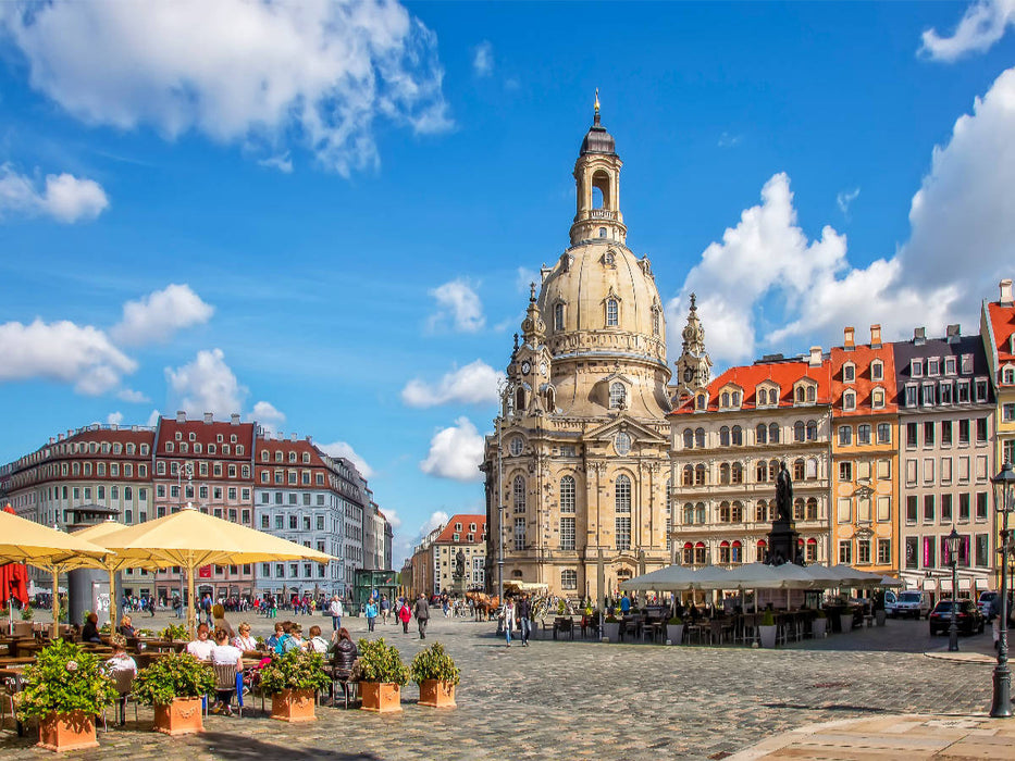 Sachsen, Frauenkirche in Dresden - CALVENDO Foto-Puzzle'