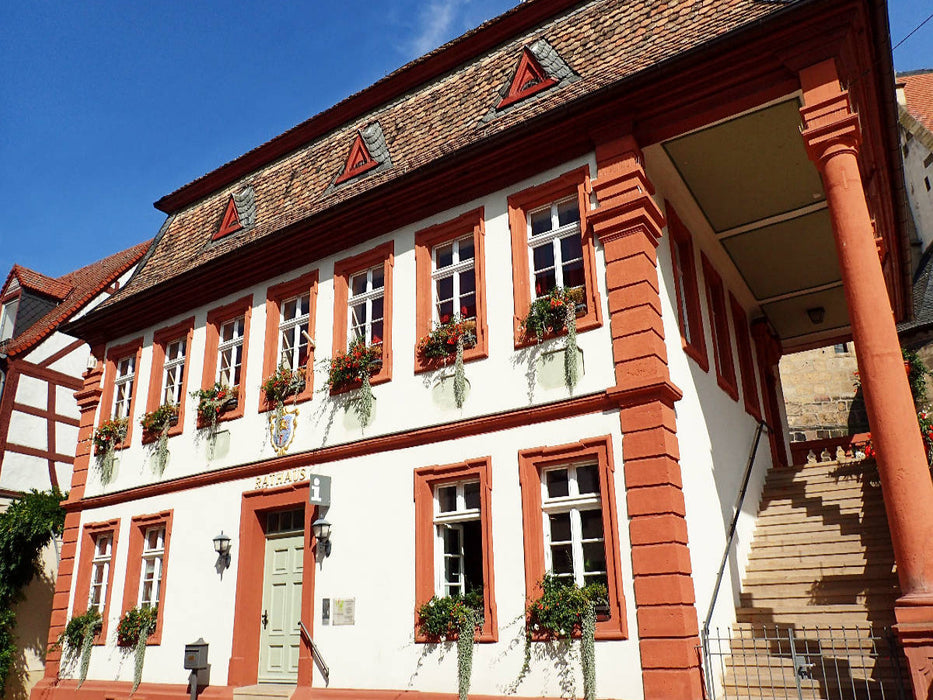 Das barocke Rathaus von 1750 in Freinsheim an der Weinstraße - CALVENDO Foto-Puzzle'