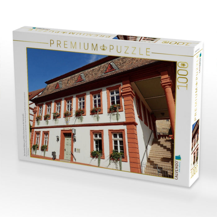 Das barocke Rathaus von 1750 in Freinsheim an der Weinstraße - CALVENDO Foto-Puzzle'