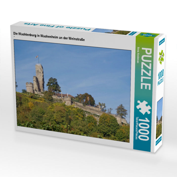 Die Wachtenburg in Wachenheim an der Weinstraße 1000 Teile Puzzle quer - CALVENDO Foto-Puzzle'