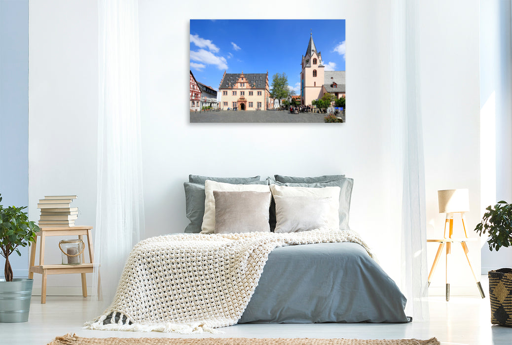 Premium Textil-Leinwand Premium Textil-Leinwand 120 cm x 80 cm quer Ein Motiv aus dem Kalender Groß Umstadt vom Frankfurter Taxifahrer