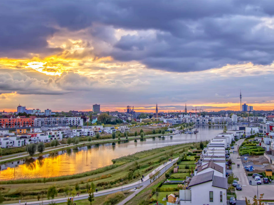 Dortmund Phoenix See Panorama - CALVENDO Foto-Puzzle'