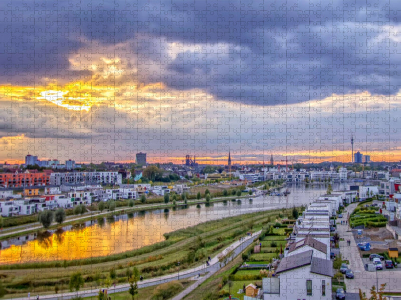 Dortmund Phoenix See Panorama - CALVENDO Foto-Puzzle'