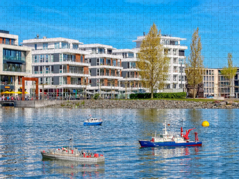 Dortmund Phoenix See Bootsverkehr - CALVENDO Foto-Puzzle'