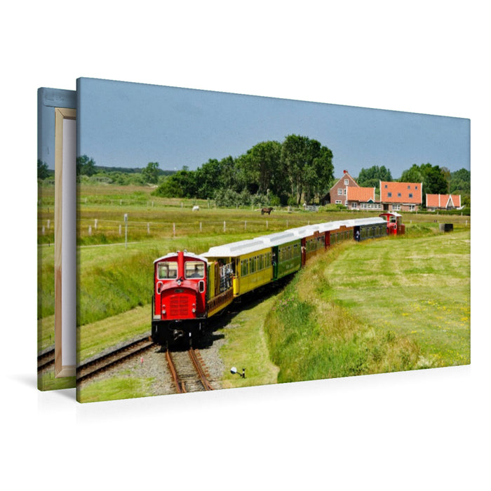 Premium Textil-Leinwand Inselbahn Streckenabschnitt