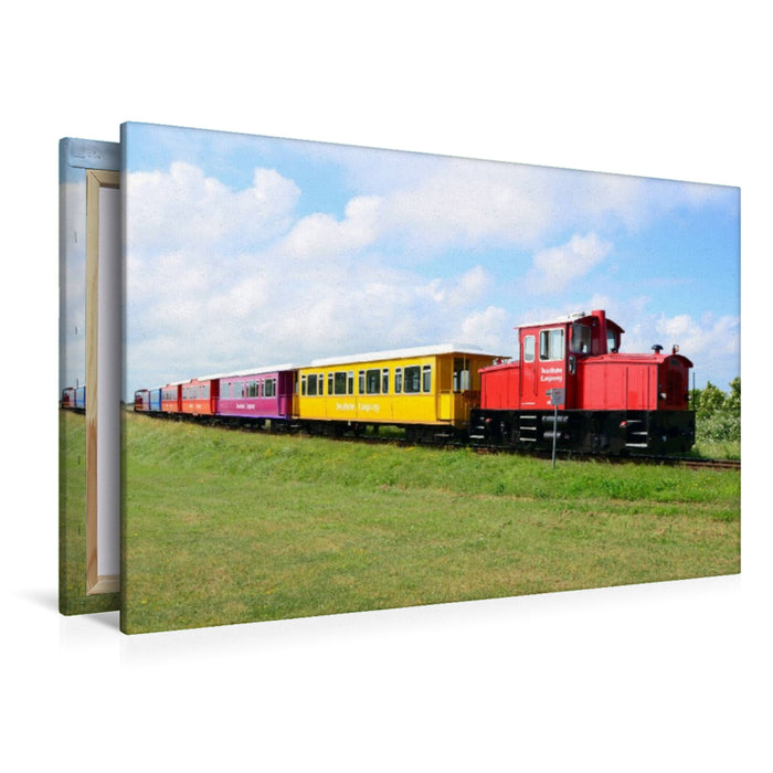 Premium Textil-Leinwand Inselbahn