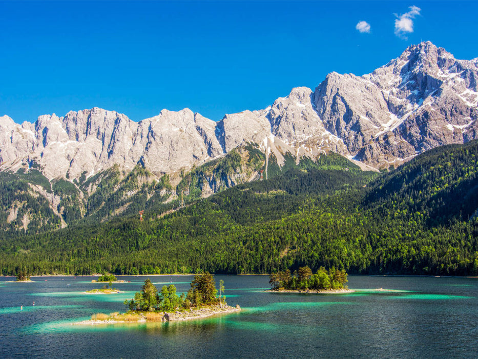 Eibsee mit Zuspitzmassiv - CALVENDO Foto-Puzzle'